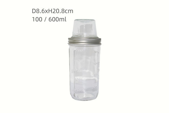 700ml Transparent Empty Seal Jars Custom Label and Free Design with Free Design Assistance