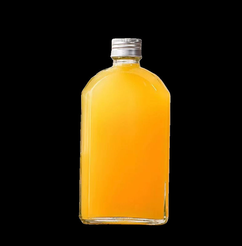 350ML Leak Proof Clear Glass Milk Bottles Dishwasher Safe Reusable