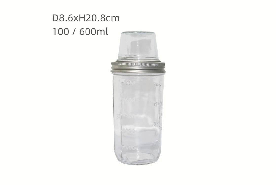 700ml Transparent Empty Seal Jars Custom Label and Free Design with Free Design Assistance