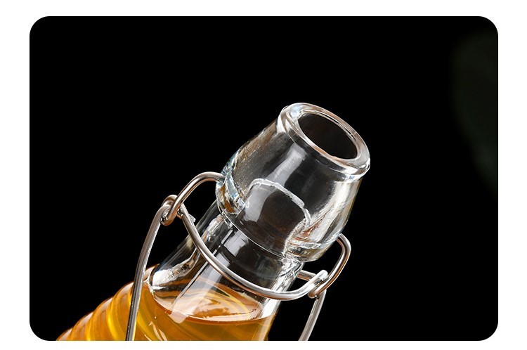 1000ml Capacity Clear Leak Proof Small Glass Bottles Reusable Vintage Glass Milk Jars For Refrigerator Storage